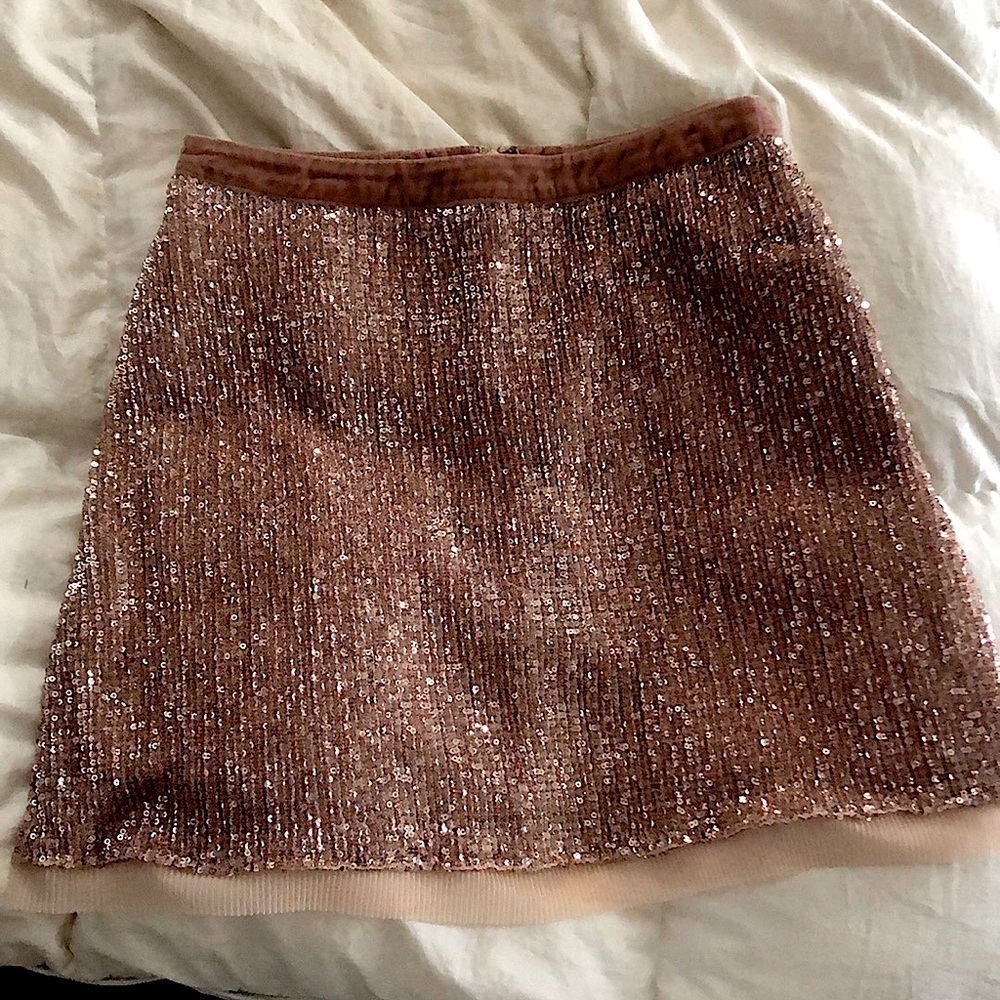 Sequence mini skirt